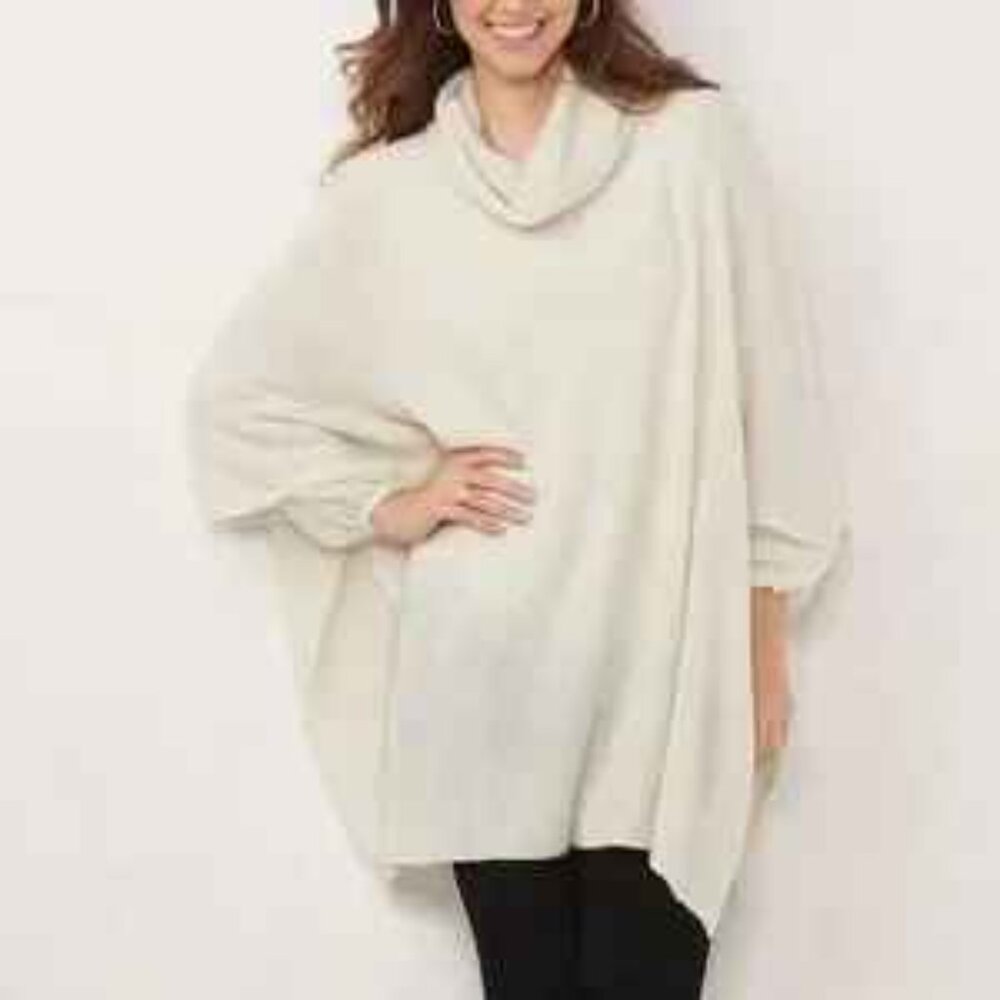 LC Lauren Conrad Box Knit Poncho